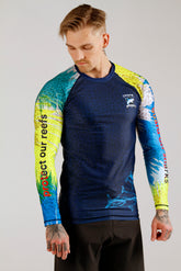 Coral Wings x Shark Guardian Men's Rashguard